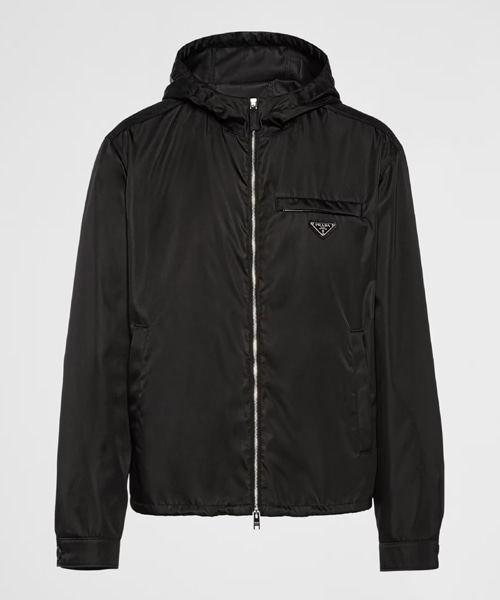 리나일론 후드 블루종 재킷