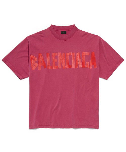 테이프 타입 코튼 티셔츠