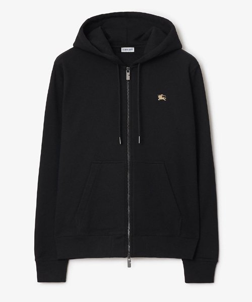 나이트 스탬프 코튼 집업 후디