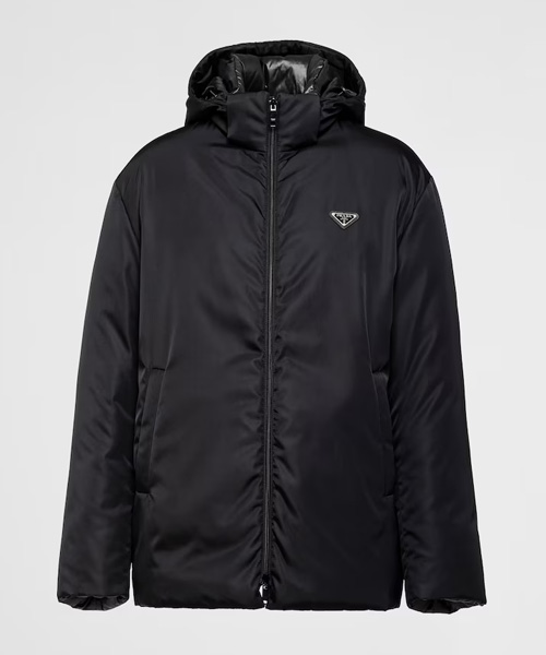 리나일론 후드 다운 재킷