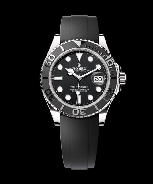 요트-마스터 (화이트 골드 / 오이스터플렉스) 42mm