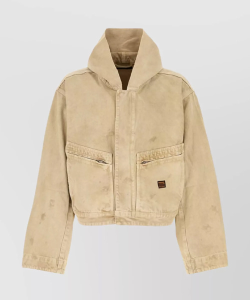 데님 후드 재킷