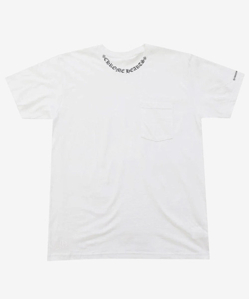 넥 레터 로고 티셔츠