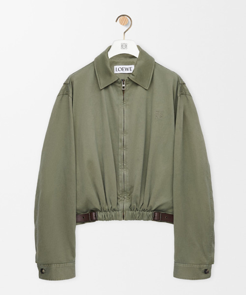 벨티드 코튼 자켓