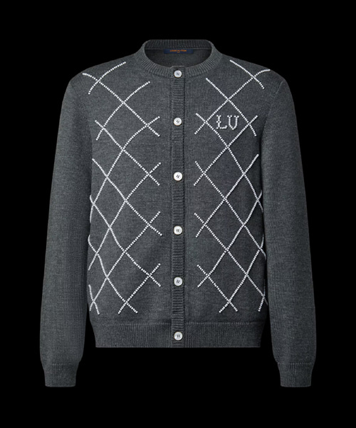 가디건 위드 펄리 엠브로이더리