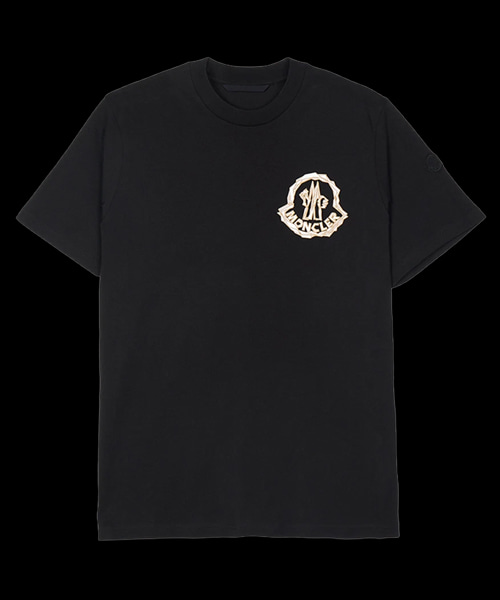 로고 프린트 코튼 티셔츠