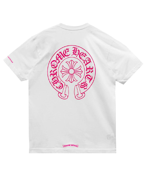 핑크 홀스슈 포켓 숏 슬리브 티셔츠