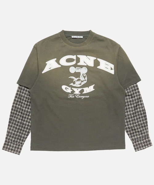 레이어드 로고 티셔츠