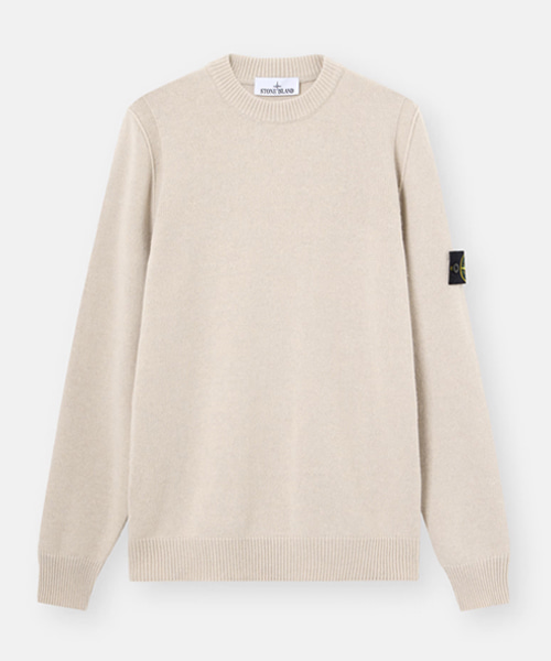 리버스 스티치 디테일 크루넥 스웨터