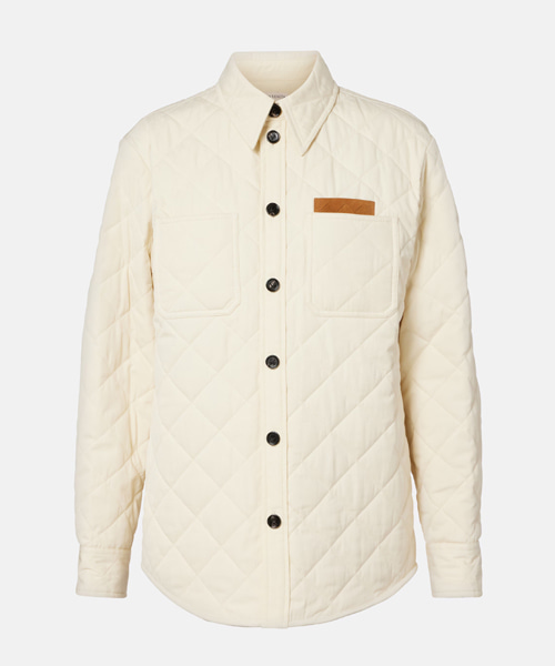 퀄팅 코튼 오버셔츠