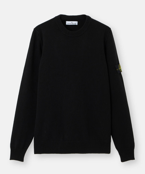 리버스 스티치 디테일 크루넥 스웨터