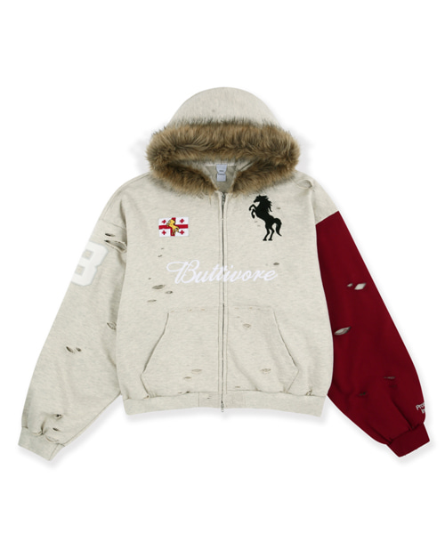 버티보어 집업 후드 자켓