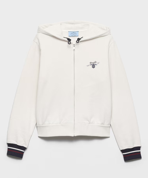 코튼 플리스 지퍼 후드