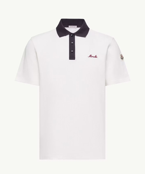 자수 로고 코튼 피케 폴로 셔츠