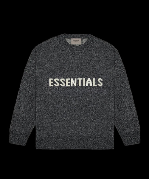 로고 자수 니트 스웨터