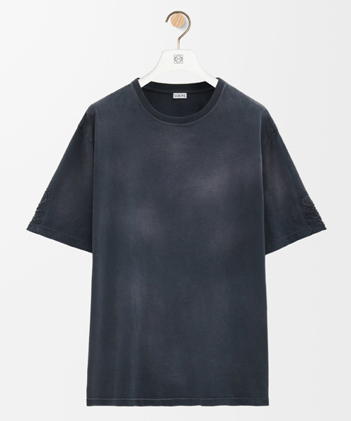 애너그램 컷아웃 디테일 코튼 티셔츠