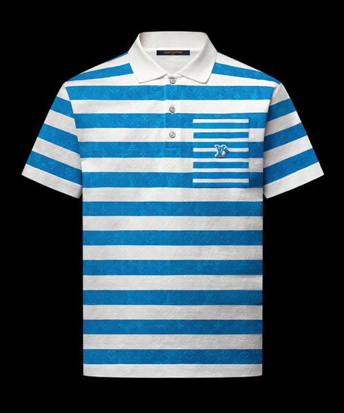 모노그램 스트라이프 폴로 셔츠