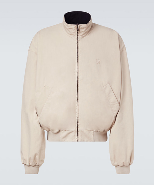 리버서블 코튼 블렌드 블루종 재킷