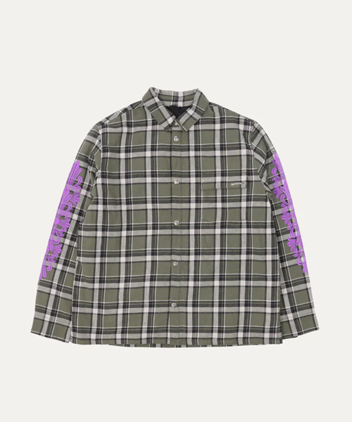 페이디드 플란넬 셔츠