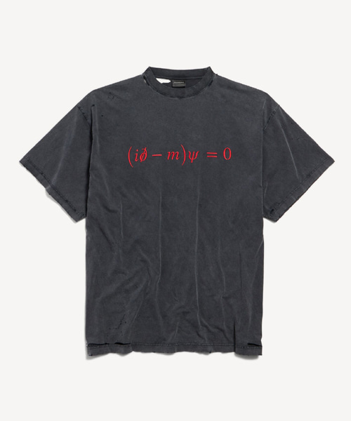 디랙 이퀘이션 오버사이즈 티셔츠