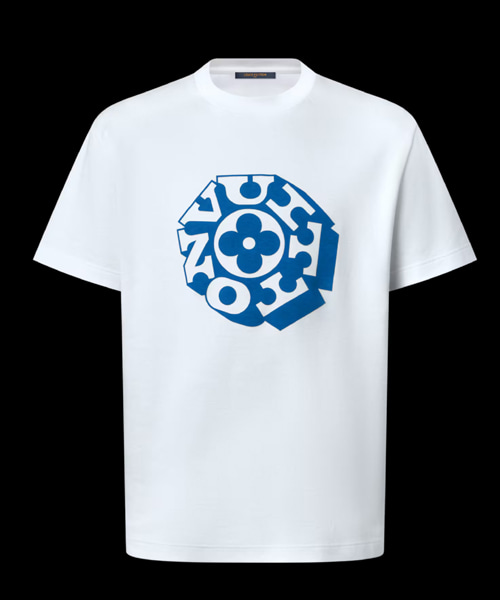 시그니처 프린트 코튼 티셔츠