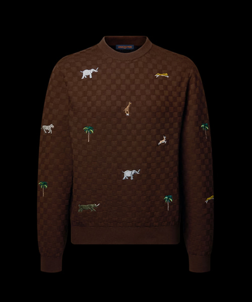 LV x 다즐링 리미티드 엠브로이더드 롱 슬리브드 크루넥