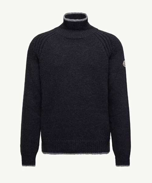 알파카 울 블랜트 터틀넥 점퍼