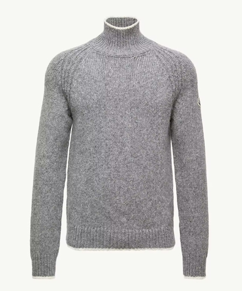 알파카 울 블랜트 터틀넥 점퍼