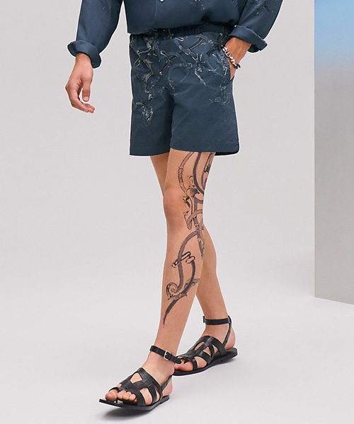 실크 쇼츠 (프린트 모델)