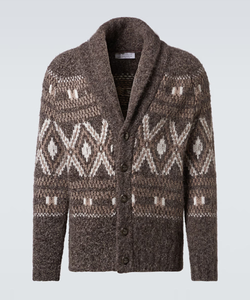 페어 아일 알파카 블렌드 가디건