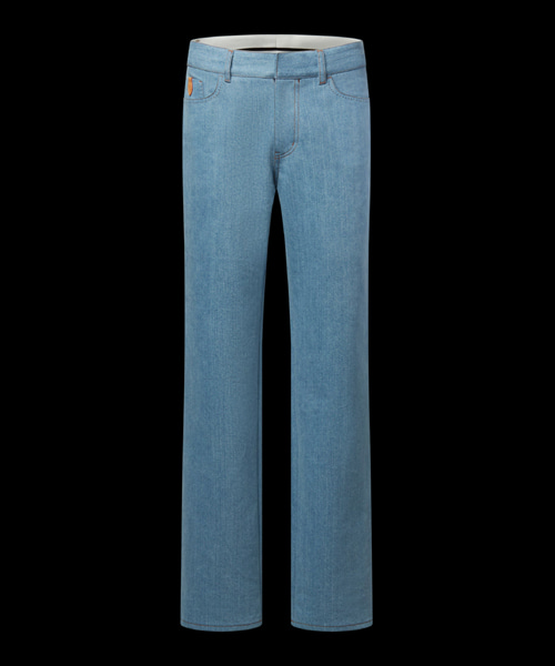 실크 블렌드 데님 팬츠