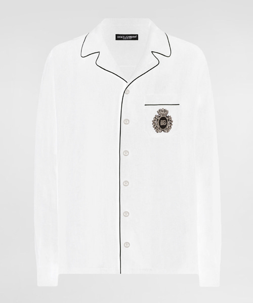 휘장 장식 리넨 배너티 셔츠