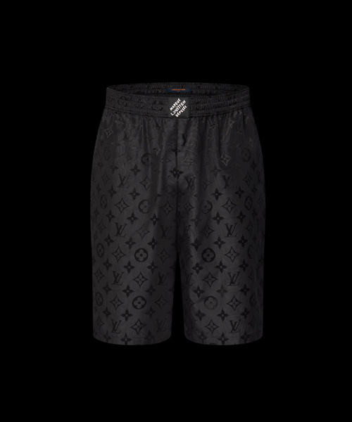 모노그램 무아레 자카드 실크 쇼츠