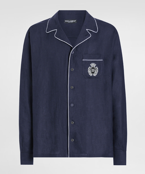 휘장 장식 리넨 배너티 셔츠