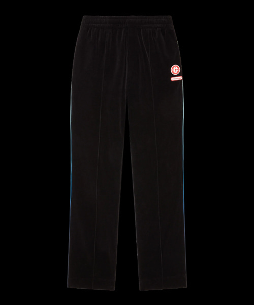 그라디언트 파이핑 벨루어 트랙 팬츠