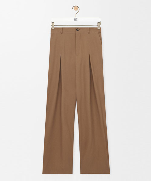 로우 크로치 트라우저 인 코튼