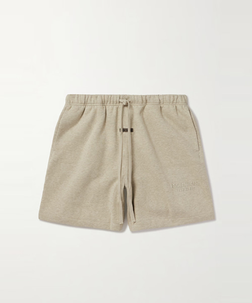 와이드 레그 로고 어플라이드 코튼 블렌드 쇼츠