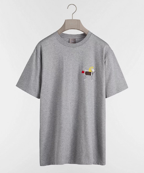 캐주얼 핏 말 자수 티셔츠