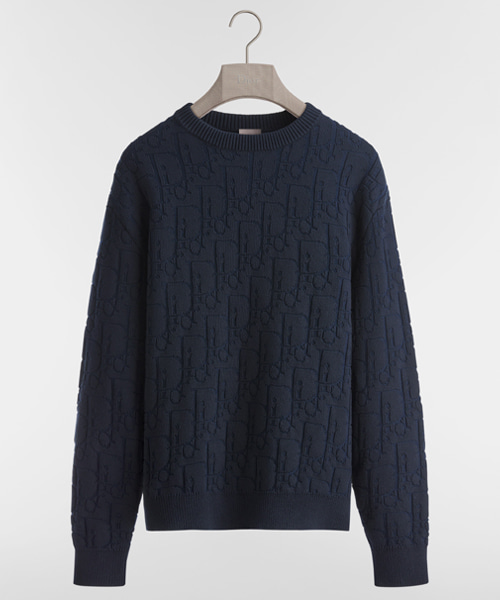 코튼 블렌드 오블리크 스웨터