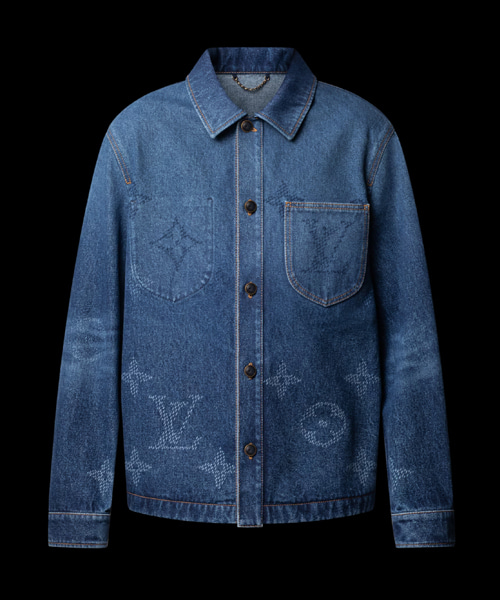 모노그램 데님 워크웨어 오버셔츠