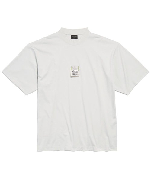 공항 태그 코튼 티셔츠