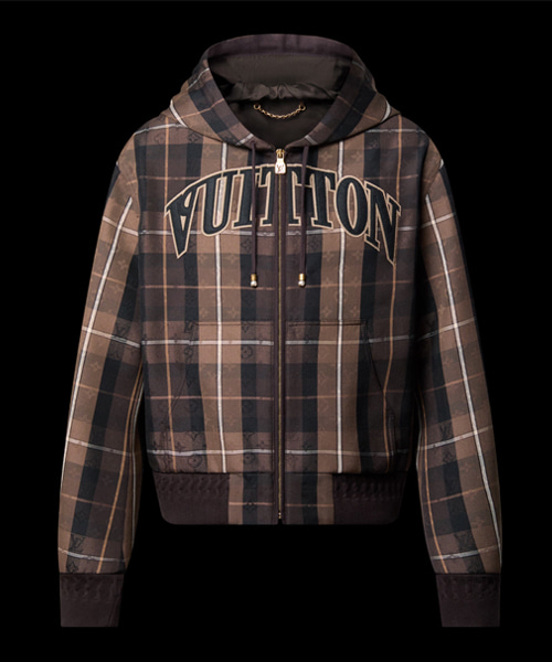 테일러드 후디드 블루종