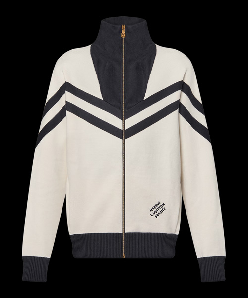 니트 코튼 세일러 블루종