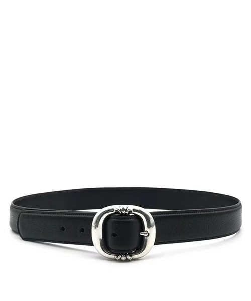 블랙 건슬링어 벨트 윗 실버 버클