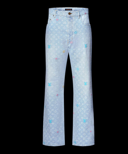 모노그램 데님 팬츠