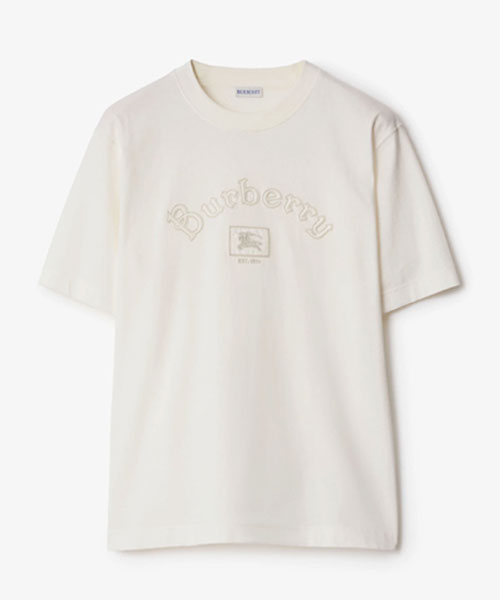 고딕 로고 코튼 티셔츠