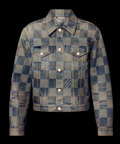 다미에 워시드 데님 재킷