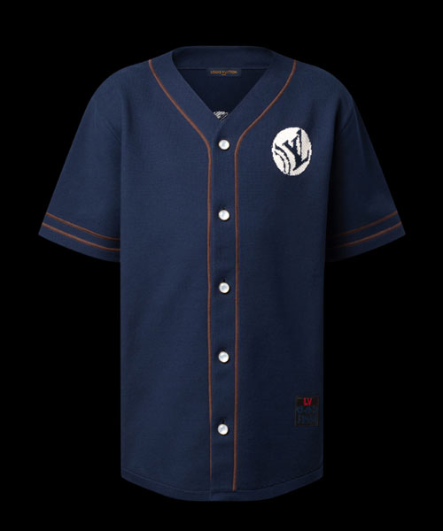 니트 숏 슬리브 베이스볼 셔츠