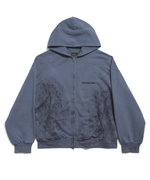 레귤러 핏 집업 후디