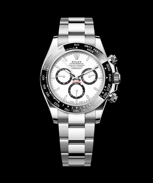 코스모그래프 데이토나 (스틸 / 화이트 다이얼 '팬더') 40mm